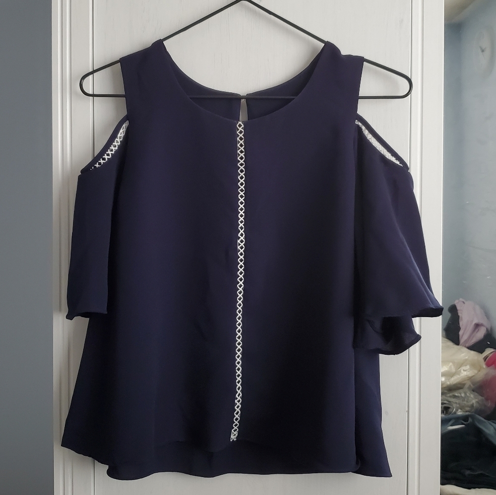 Cold Shoulder Blouse (with bell sleeves)